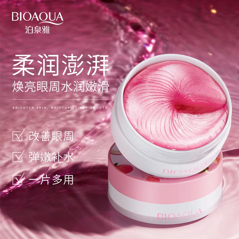 

Bioaqua Peach six peptide hydrating moisture is applied to improve eye fade dark circles moisturizing eye film