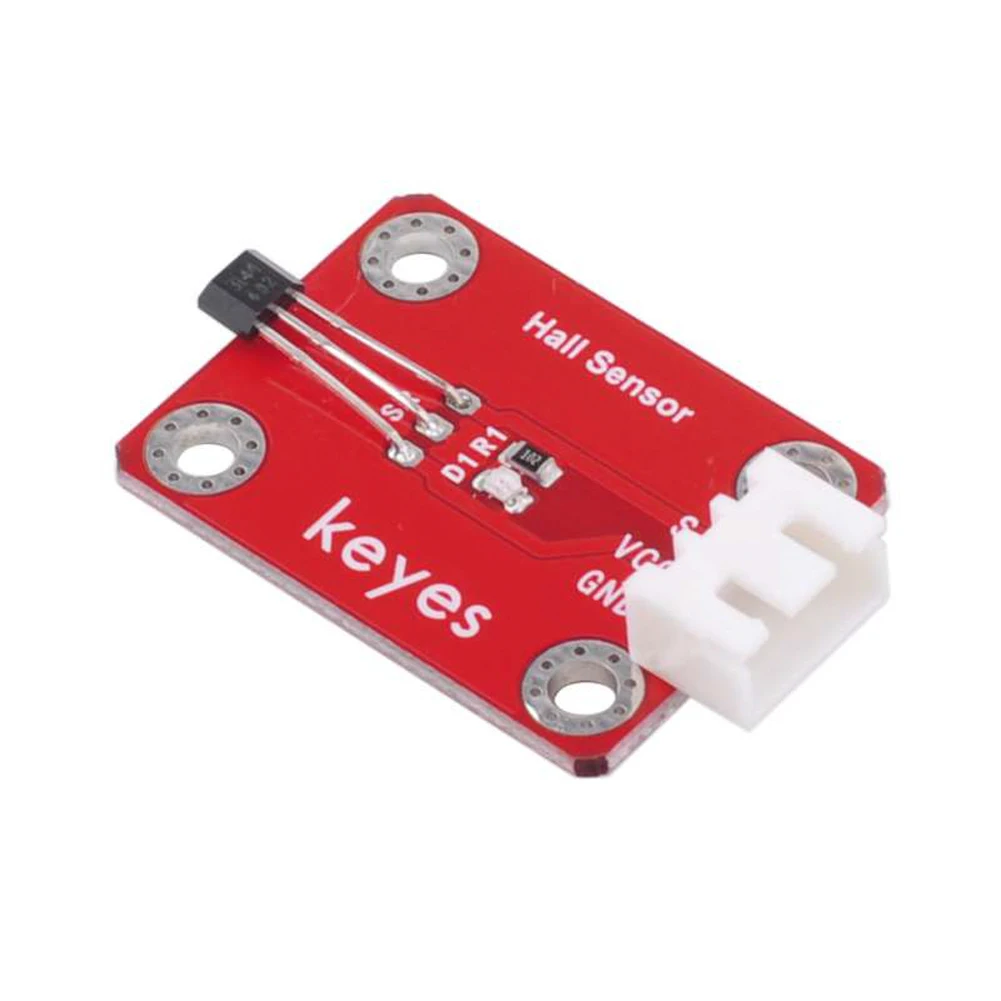10PCS Keyes Brick Hall Sensor (Pad Hole) with Anti-Reverse Plug White Terminal A3144