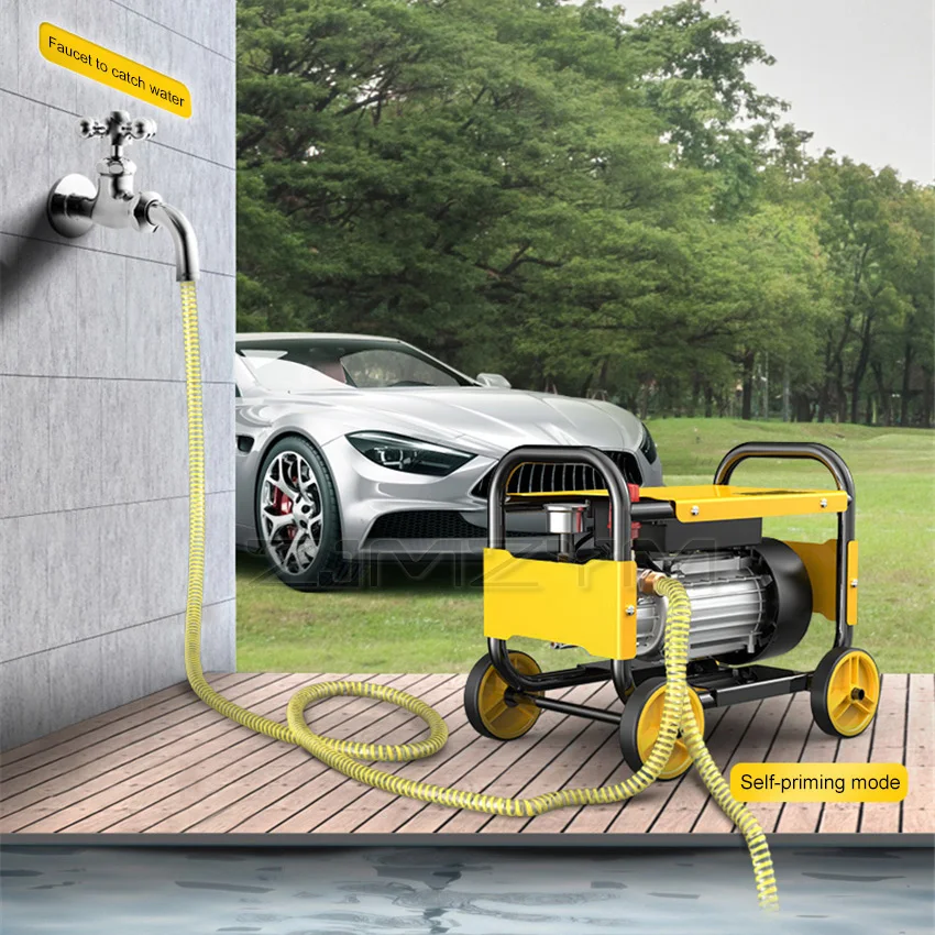 Piccola macchina portatile 220 ~ 1100 W di pulizia dell'automobile della rondella dell'automobile della famiglia ad alta pressione della pompa idraulica della lavatrice dell'automobile 5100 V