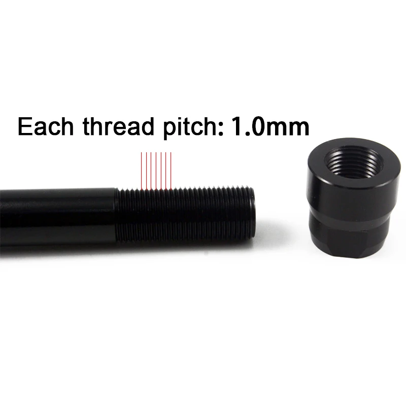 Bicycle Thru Axle M12x1.0mm Nut 1.0mm Thread Axle Nuts M12 Hubs Tube Shaft Skewer Cap 1.0mm Thread pitch Bicycle Accessories