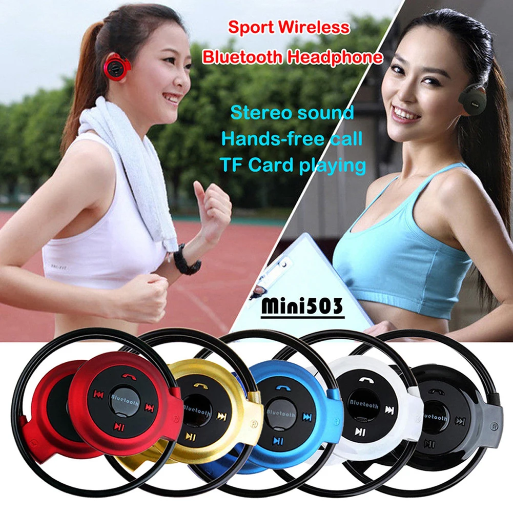 2020 new Wireless Bluetooth Stereo Sound Earphone MP3 Sports Headphones with Mic