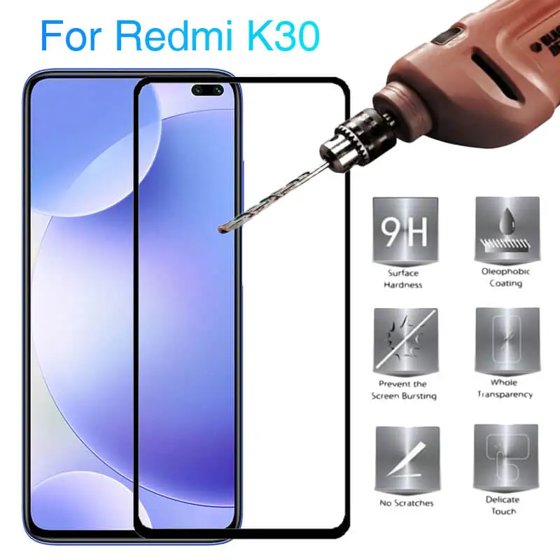 Vetro temperato per fotocamera 2 in 1 per Xiaomi Redmi K30 pellicola protettiva per Xiaomi Xiaomi Redmi K30 2019 6.67 "pellicola protettiva