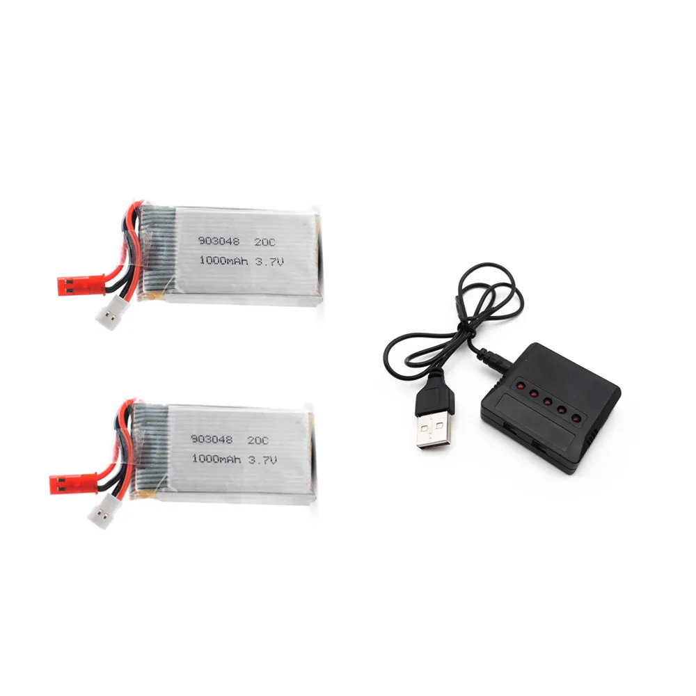 3.7v 1000mAh 903048 20c lipo Batteria e Caricabatterie Per MJXRC x600 RC Aerei a sei assi Pezzi di Ricambio 3.7v Drone Batteria per x600