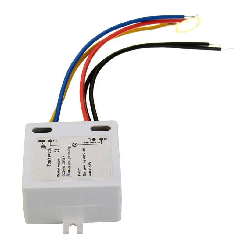 LED Dimmer Sensor Switch TY-8002 Home Touch Light Switch Off Touch Control Desk Panel Lamp Sensor Dimmer For Bulbs  220V