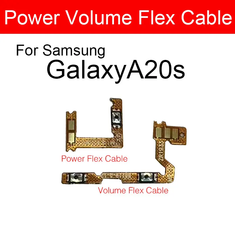 

Switch Power Flex Cable For Samsung Galaxy A20s A207 A207F A2070 Volume & Power Sleep Side Switch Button Flex Ribbon Cable