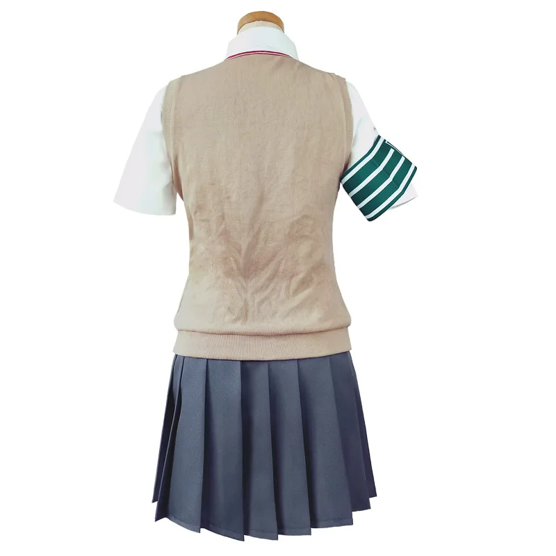 Toaru Kagaku No Railgun Misaka Mikoto Shirai Kuroko School Uniform Sweater Shirt Skirt Outfit Anime Cosplay Costumes Suits Women