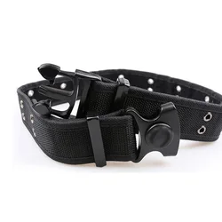 Black Outdoor security Training Belt Adjustable Multifunctional quick release Armed Woven special Security tactical Combat Belt