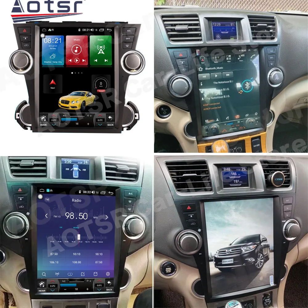 

Tesa-Android 14 для Toyota Highlander 2007 2008 2009 2010 2011 2012 2013 Мультимедийный GPS-плеер Автомобильный радиоприемник Аудиоблок