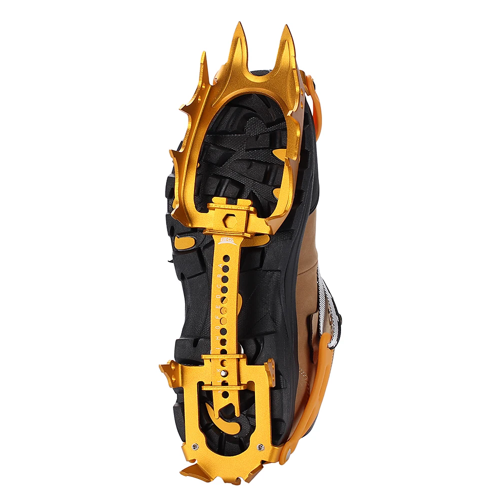 BRS 14 Teeth Bundled Walking Crampons Ultralight Snow Hiking Aluminium Alloy Ice Gripper Winter Outdoor Mountaineering Equipment
