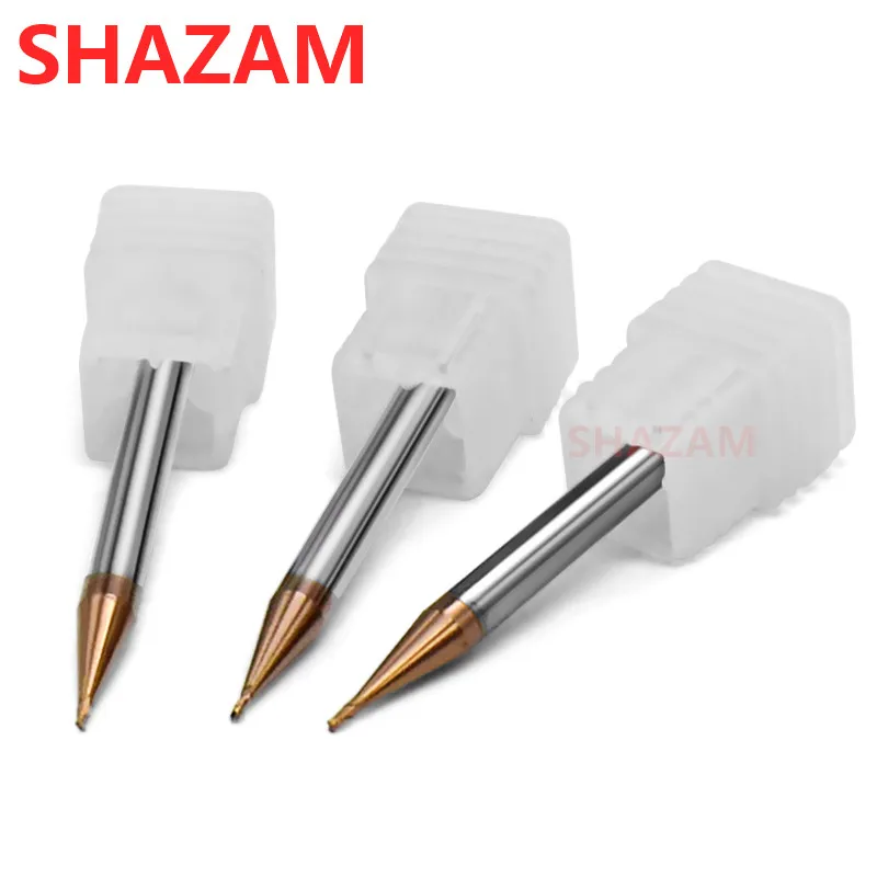 Micro Milling Cutter Alloy Coating Tungsten Steel Tool Cnc Maching Small Diameter Endmill Top Face Cutter Milling Machine Tools