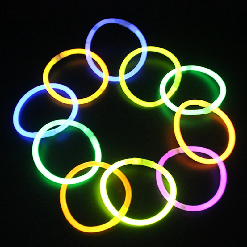 Colorful Glowing Light Stick, Dream Fluorescent Bracelet 50 Pcs 100 Pcs Tube Net Red Glowing Toy