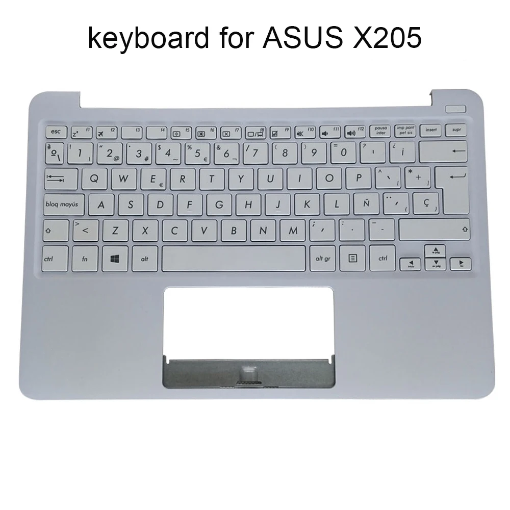 

Spain computer keyboard for Asus EeeBook X205TA X205T X205 notebook keyboards SP ES Spanish Upper case 90NL0731 13NB0731AP0421