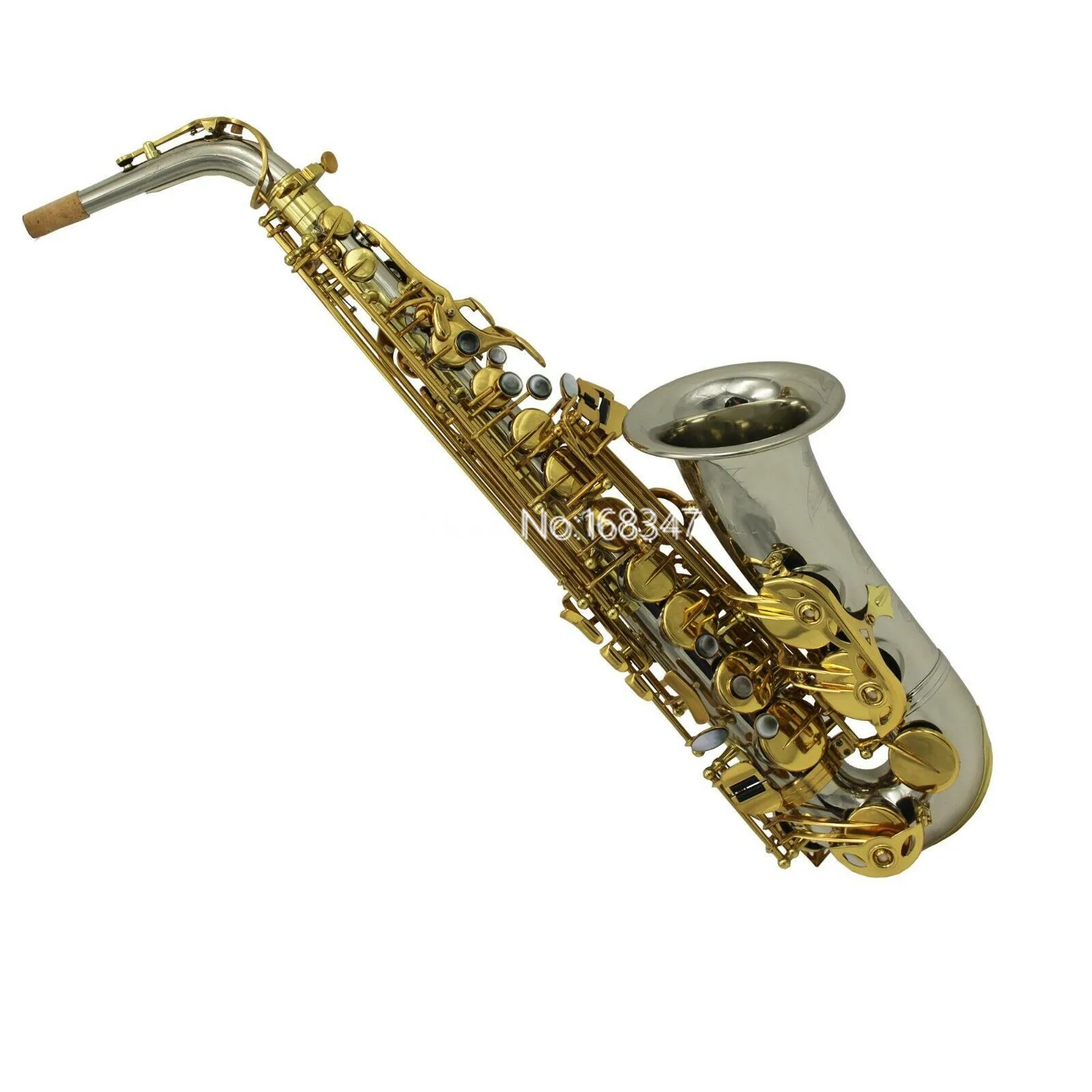 

Eastern Music professional cupronickel Alto saxophone Eb Tune Gold Lacquered Key With Case Free Shipping