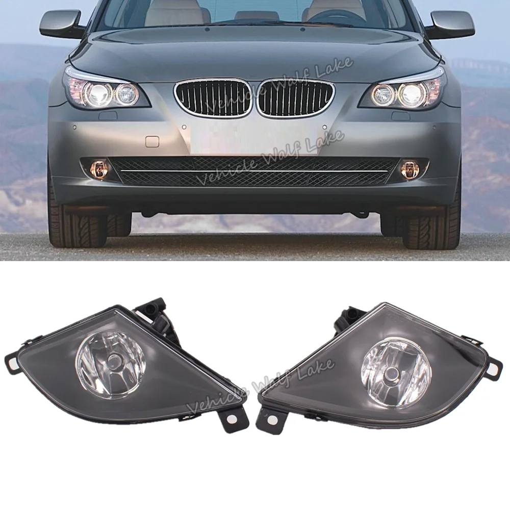 

For BMW 5 Series E60 E61 LCI 525D 525i 520i 520d 523i 523d 2007 2008 2009 2010 Front Fog Lamp Light With Halogen Bulbs