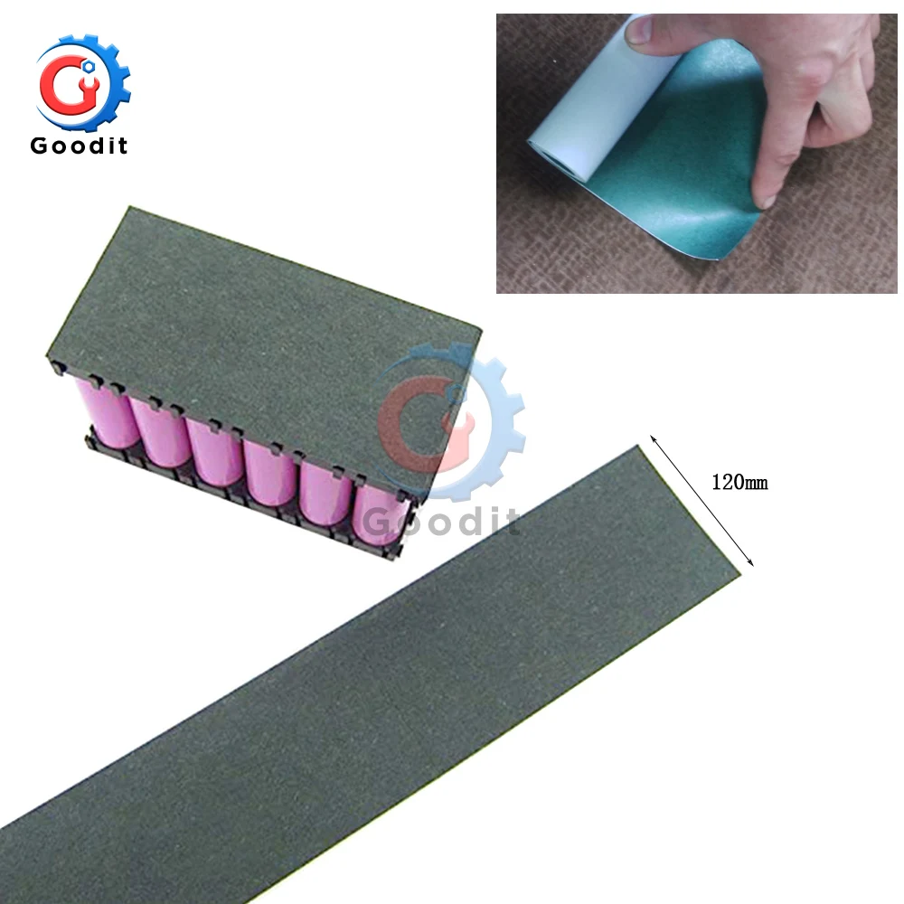 

1m 120mm 18650 Battery Insulation Gasket Barley Paper Li-ion Pack Cell Insulating Glue Patch Positive Electrode Insulated Pads