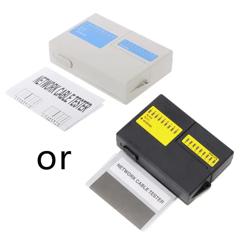 Professionale Super Mini Rete LAN Cable Wire Cat5 RJ11 RJ45 Tester Nuovo