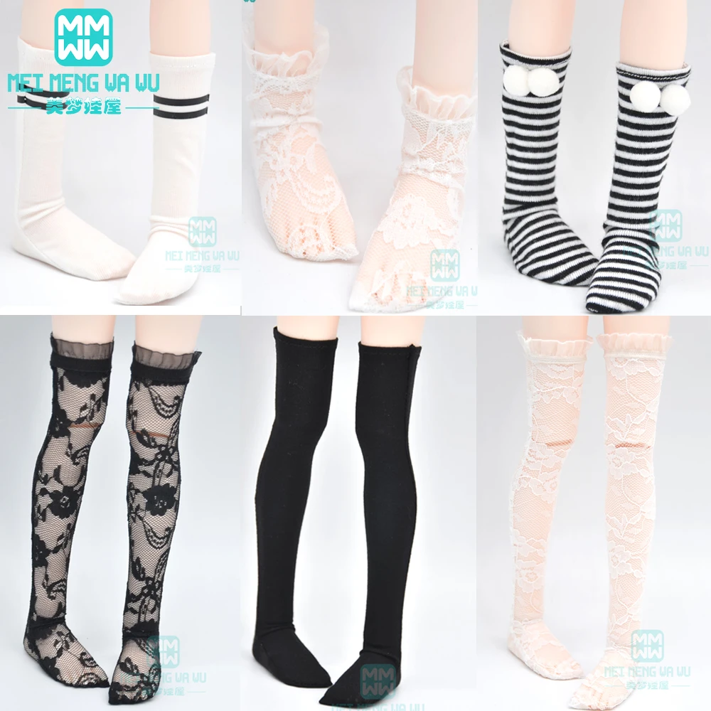 BJD accessories fashion peach heart socks, net stockings, lace stockings for 1/6 1/4 1/3 BJD DD MOSD Doll