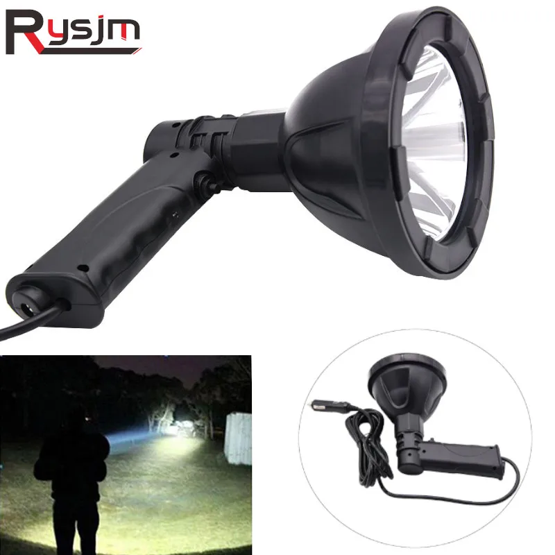 12V/24V high power handheld light hunting Lamp searchlight LED 100W outdoor fishing Camping torch lawn lamps Vehicle lights