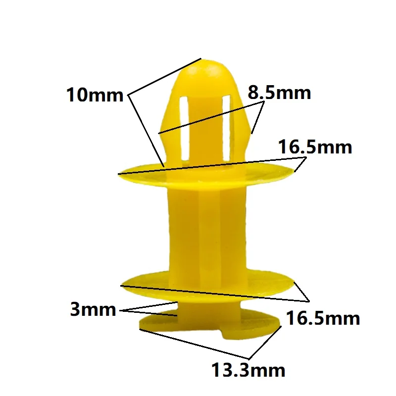 

KA LI LI For Peugeot Car Door Plank Fixed Fastener Interior Plastic Door Board Yellow