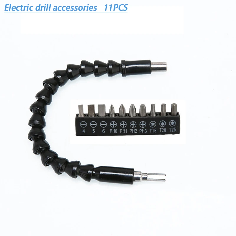 295mm Flexible Shaft Hex Flex Electric Drill Universal shaft Extention Screwdriver Bit Holder Connect Rod Car Repair Tools