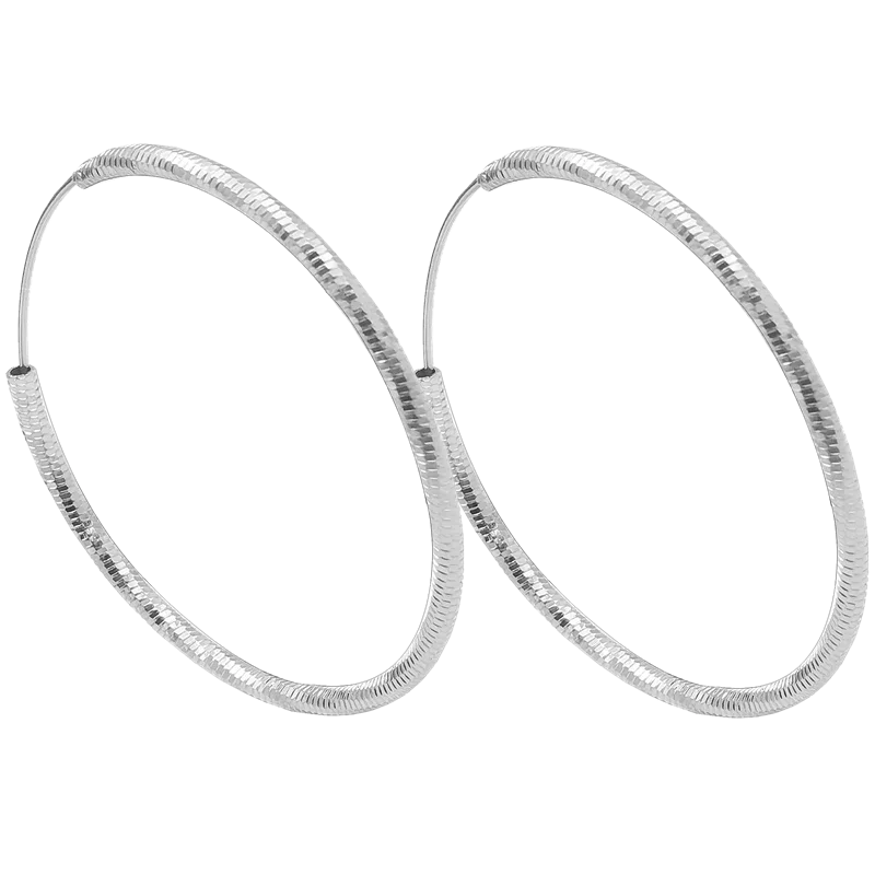 Somi Lia Neue Kollektion 100% 925 Sterling Silber Farbige Leuchtende Klare CZ Kreisförmige Creolen für Damen Mode-Ohrringe Schmuck – Detail 6