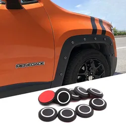 Car Wheel Fender Flares Arches Scratch Rivets Clip Protector Guard Moulding Trim Accessories for Jeep Renegade 2012-2021