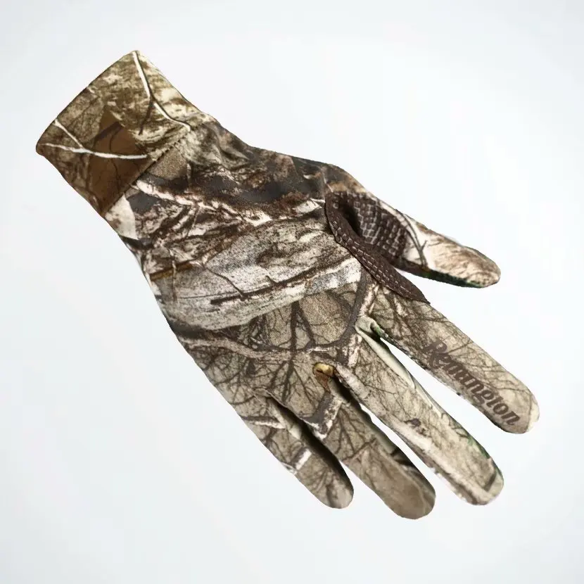 New Spring Summer outdoor Bionic camouflage gloves Hunting Tree Reeds Full gloves Anti-slip elastic touch screen Fishing gloves