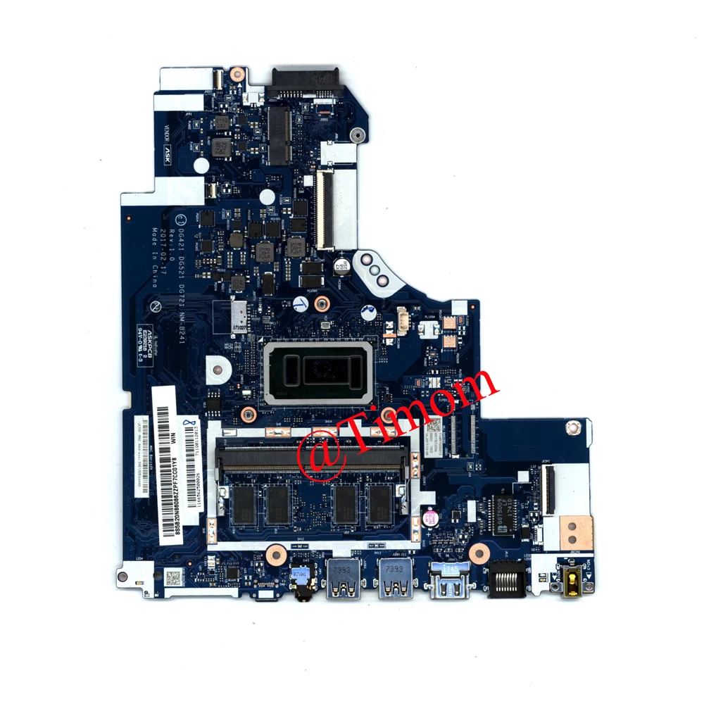 Imagem -04 - para Ideapad 32014ikb 80xk Laptop Motherboard Integrado 5b20n82296 5b20n82192 5b20n82306 5b20n82302 Nm-b241 I57200uh