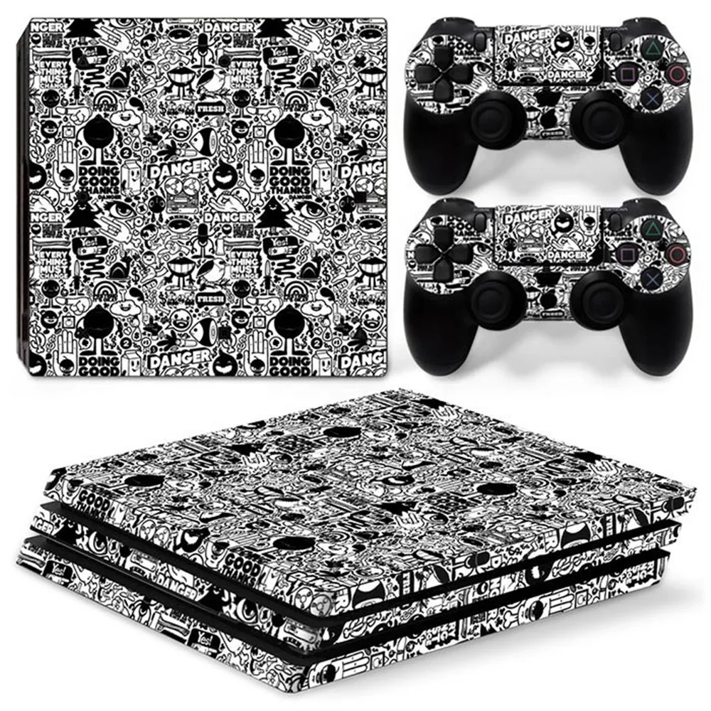 Per PS4 PRO uomo pelle sticker Camo ACCESSORI del GIOCO DELLA DECALCOMANIA DEL VINILE AUTOADESIVO DELLA PELLE PER PS4 PRO CONSOLE di colore rosa P5