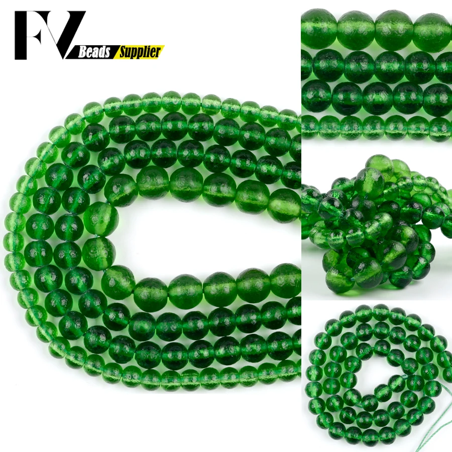 Natural Green Moldavite Czech Meteorite Beads For Jewelry Making 6/8/10mm Round Loose Spacer Beads Diy Bracelet 15” strand