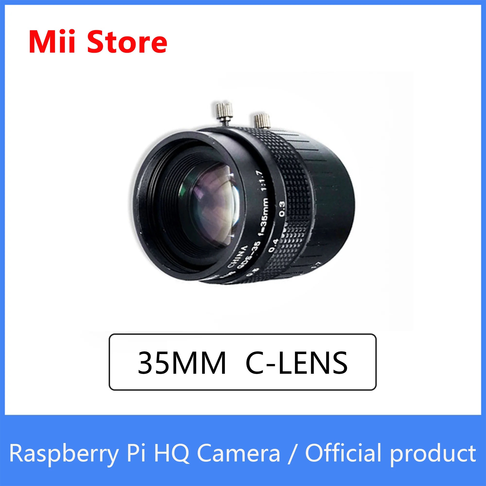 Prodotto ufficiale della macchina fotografica del HQ di Raspberry Pi 35mm C-LENS Sony IMX477 con la messa a fuoco posteriore regolabile ed il supporto dell'obiettivo del supporto