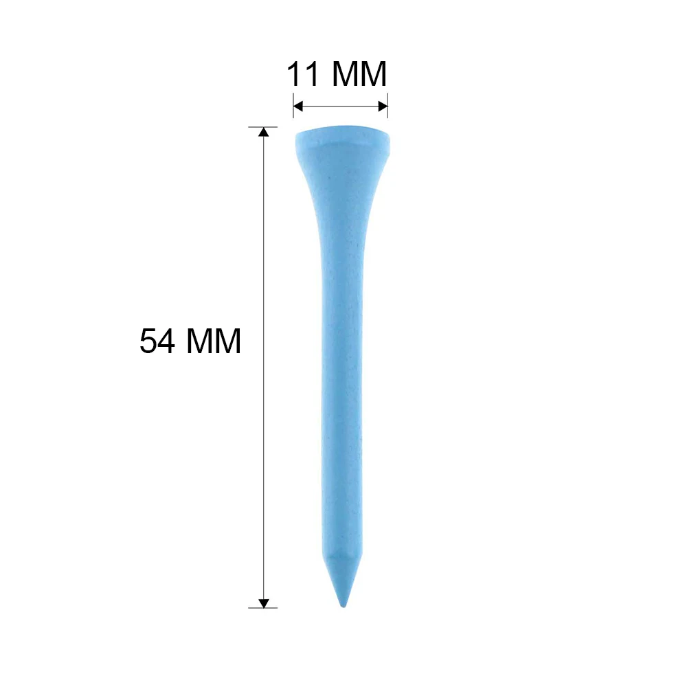 100 peças 54 mm multi-cor de madeira tee de golfe acessórios