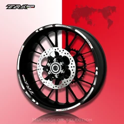 New Motorcycle Front&Rear Edge Outer Rim Sticker Wheel Decals Reflective Waterproof Stickers For Benelli TRK 502