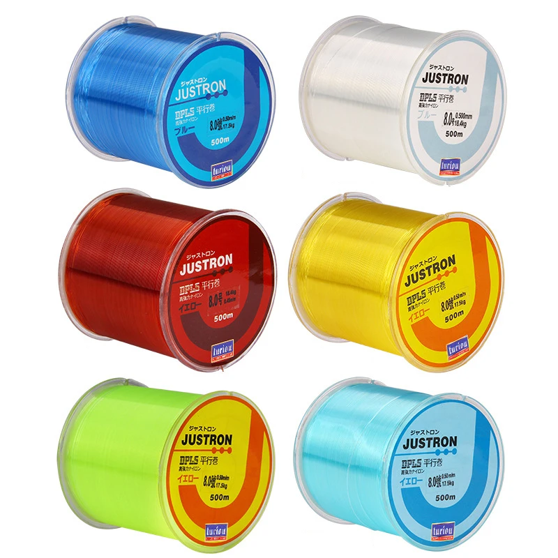 500M Nylon Fishing Line Japan Material for Bass Carp Fishing Monofilament 6.7LB-38.6LB Main Line Sea Fish Fishing Accessories