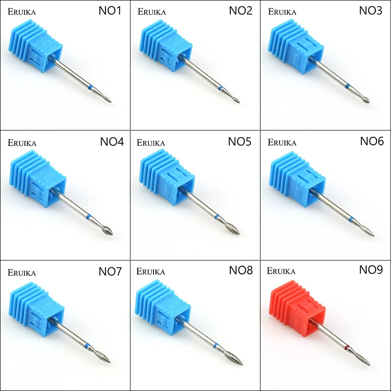 ERUIKA 29 Arten Diamant Drehen Nagel Bohrer Elektrische Fräsen Grat Häutchen Sauber Cutter für Maniküre Maschine Nagel Dateien Tools