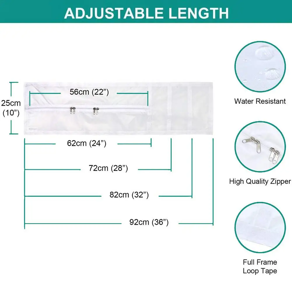 new Window Air Lock Seal Cloth Plate Air Conditioner Cover Soft Baffle Outlet Window Seal For All Mobile Air Conditioning Units