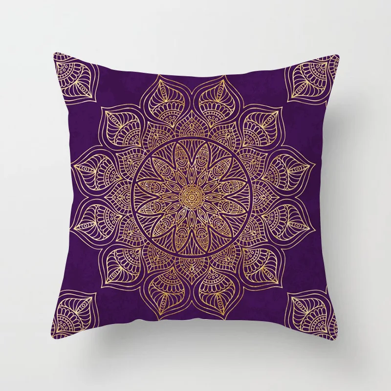 New Creative Indian Mandala Cushion Cover Hot Bohemian Polyester Christmas Pillow Cover Decorative Couch Chair 18