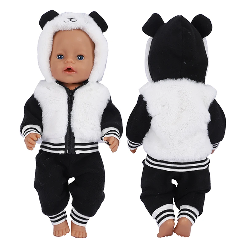 Doll Outfits Pajamas Suits for 43 cm Doll 17Inch Doll Winter Clothes New Baby Born Accessories Reborn Girl Costume Children Gift