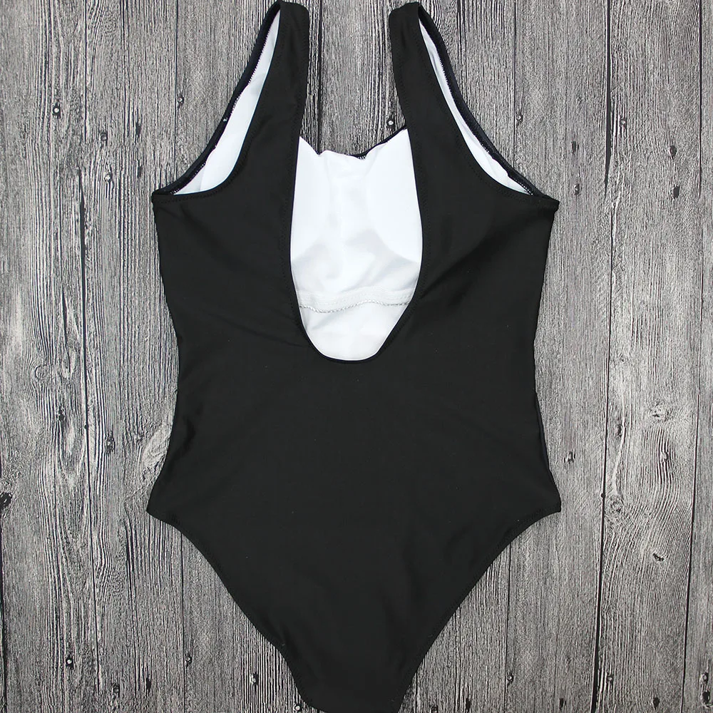 New Cute Ice Cream Print one piece swimsuit Backless swim suit women Swimwear Push Up Bathing suit swim wear female Monokini