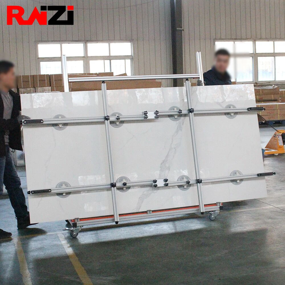 Raizi Large Format Tile Slab Trolley Carrying Device 140kg Load Large Format Ceramic Granite Marble Slate Transportation Tool