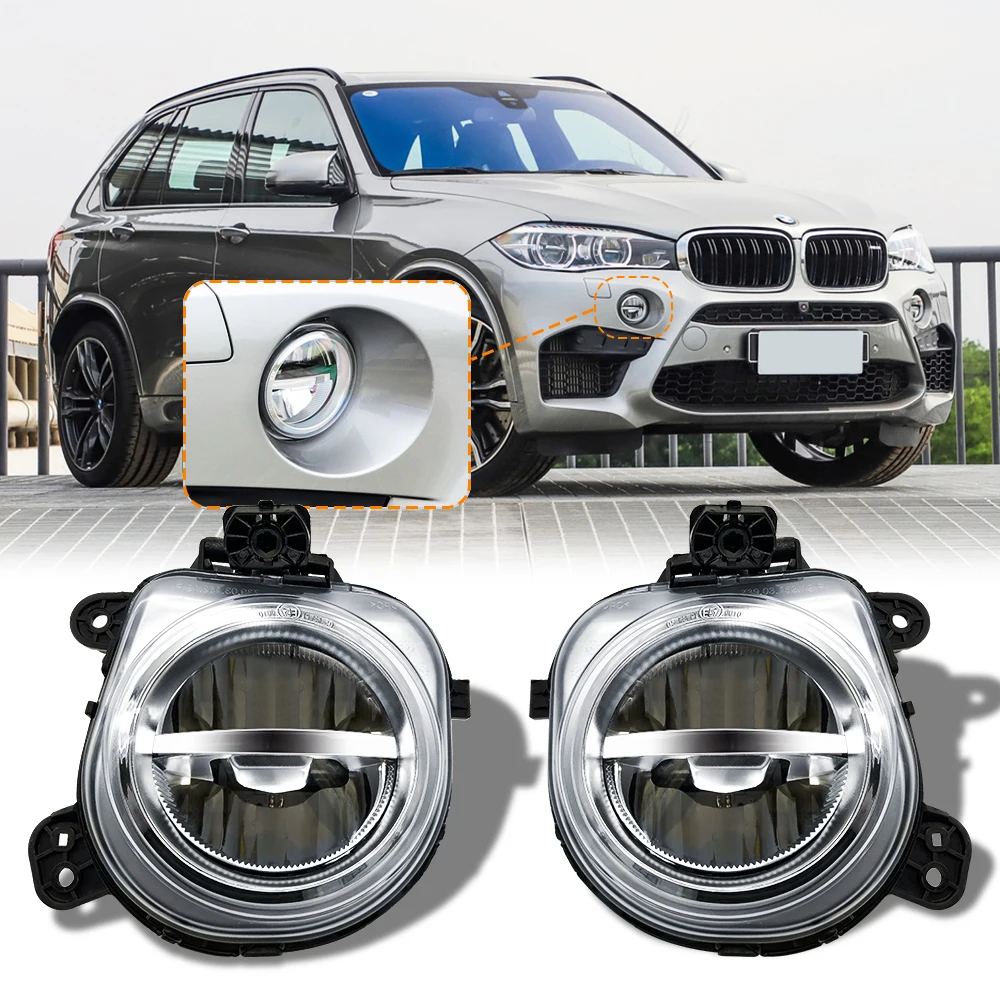 

For BMW X3 F25 X4 F26 X5 F15 F85 X6 F16 2014-2016 Car LED fog Lights Front foglights DRL Fog Light Fog Lamp Assembly headlights