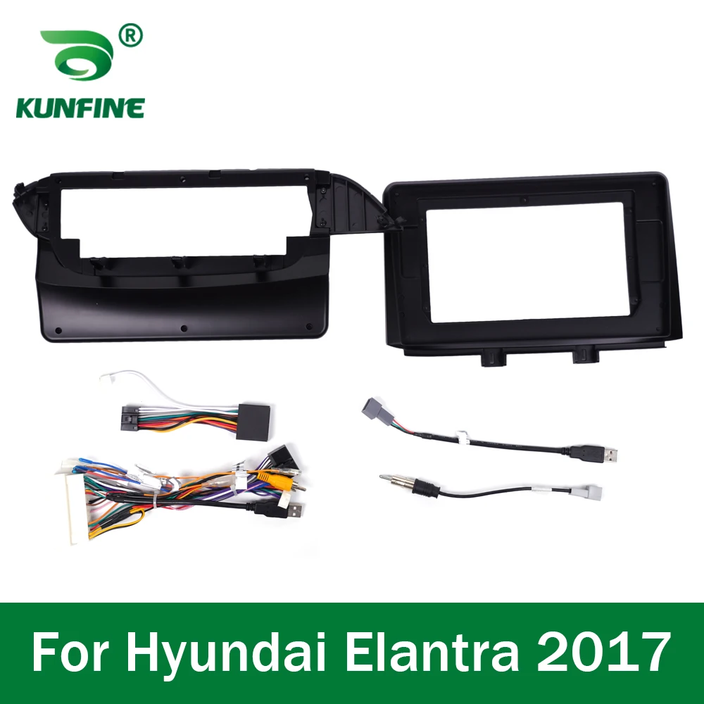 2Din 9 Inch Car Android Radio Fascia Frame Adapter For Hyundai Elantra 2017 Audio Stereo Dash Fitting Panel Frame Kit