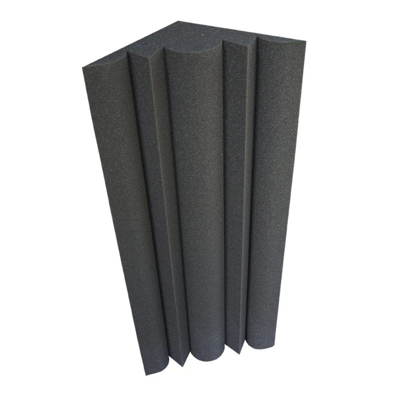 Corner Acoustic Soundproof Foam, High Density, Flame Retardant, Bass Trap, Sound Absorption, Wall Padding, 12Pcs