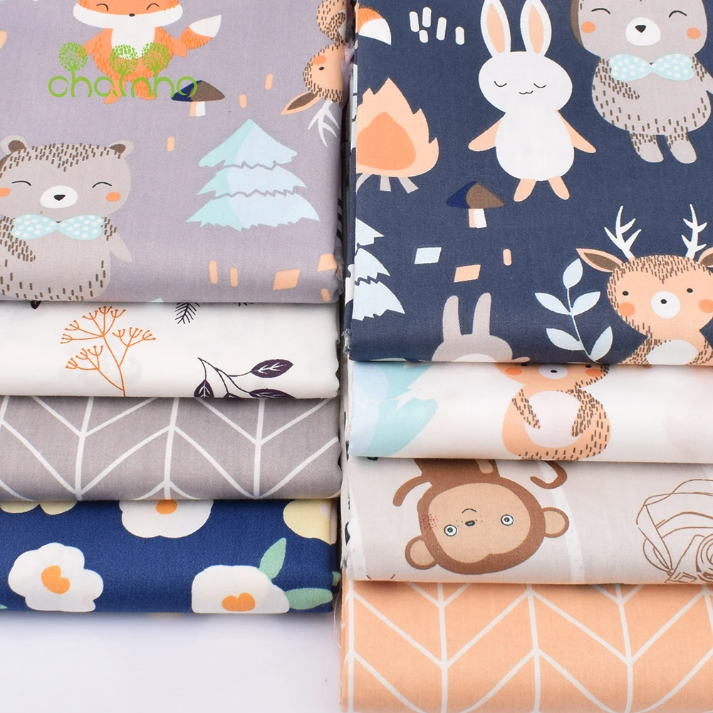 Printed Twill Cotton Fabric,Cartoon Series,DIY Sewing Quilting Home Textiles Material For Baby & Children's Bedding,Shirt,Dress