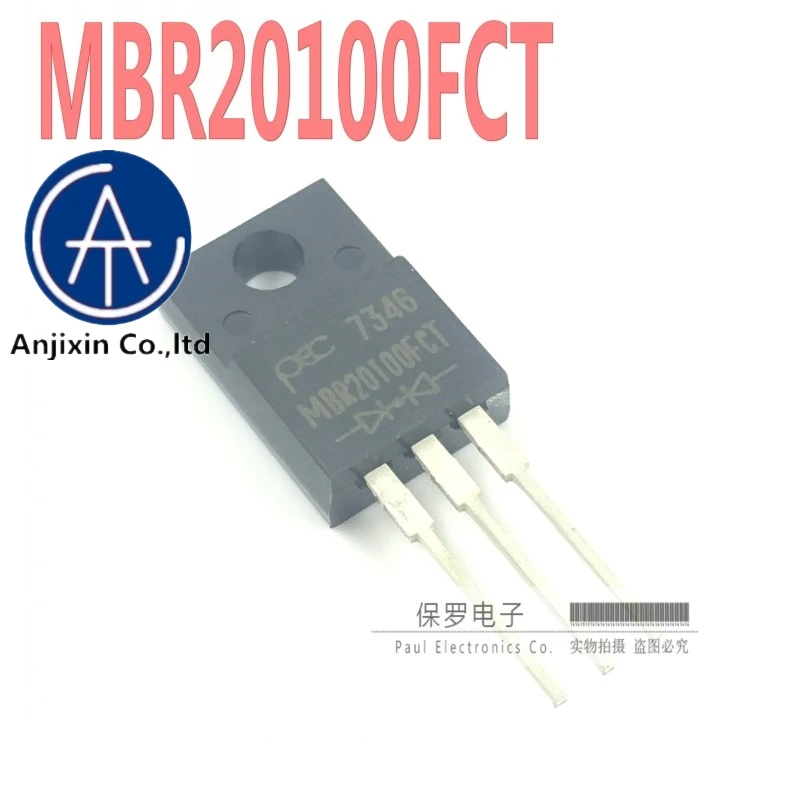 

10pcs 100% orginal and new Schottky diode MBR20100FCT MBR20100 TO-220F in stock