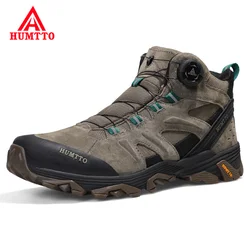 HUMTTO Wasserdicht Wandern Schuhe Leder Trekking Stiefel Outdoor Turnschuhe für Männer Männlich Camping Jagd Herren Taktische Stiefeletten