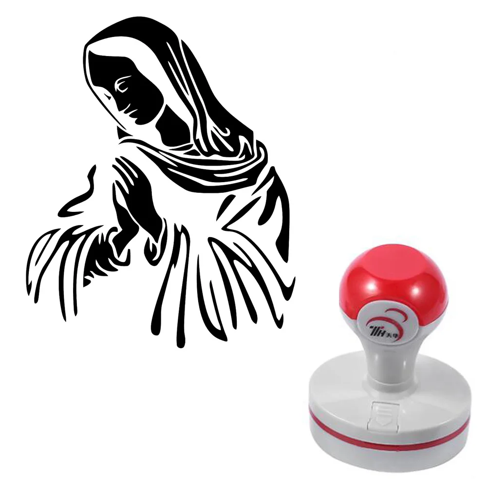 1 PCS The Virgin Mary Self-Inking Photosensitive Planner Scrapbooking Stamps for Card Making Book Journal Art Supplies