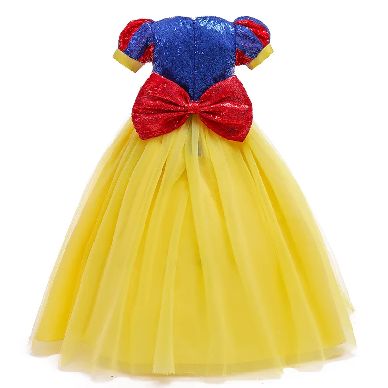 Children Girl Snow White Dress Princess Costume Kids Baby Birthday Halloween Party Fancy Dresses Fairy Frock Girls Infant Dress