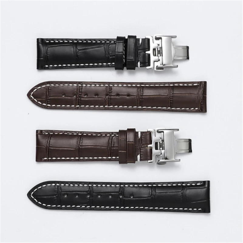 Leather Watchband For Longines Masters Collection Watch Belt Bracelet 13mm 14mm 15mm 18mm 19mm 20mm 21mm 22mm Universal Strap