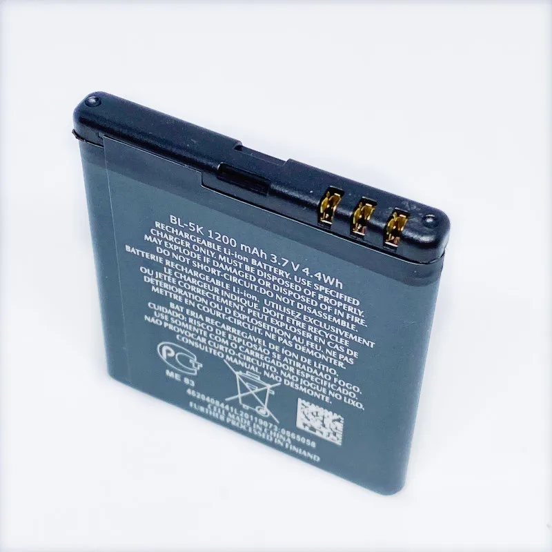 High Quality 1200mAh BL-5K Battery For Nokia N85 N86 N87 8MP 2610S 701 C7 X7 C7-00 Battery BL5K